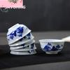6 шт./лот 35 мл Китайский набор для чайной церемонии Кунг-фу Керамическая чашка мастера Белый фарфор цвета нефрита Чайная чашка Маленькая пиала для чая Домашние чайные чашки Чашка для воды
