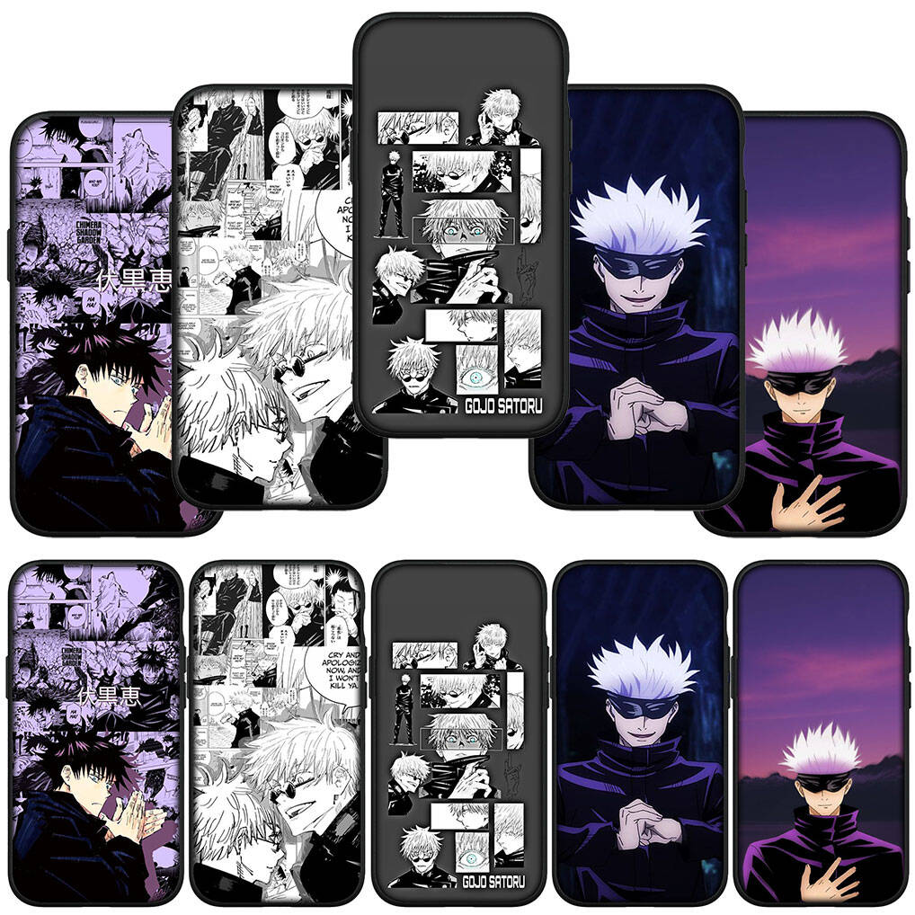 for iPhone 17 16 15 Xiaomi Poco F7 F8 X7 X6 C85 C75 C71 M8 Redmi Note 14 13 12 11 Pro Max 14C 13C A3 A4 Phone Case Jujutsu Kaisen Gojo Satoru Cartoon