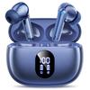Беспроводные Bluetooth-наушники со светодиодным дисплеем, 48 часов воспроизведения, Hi-Fi с глубокими басами, компактный и легкий дизайн, водонепроницаемость IPX7, быстрая зарядка Type-C