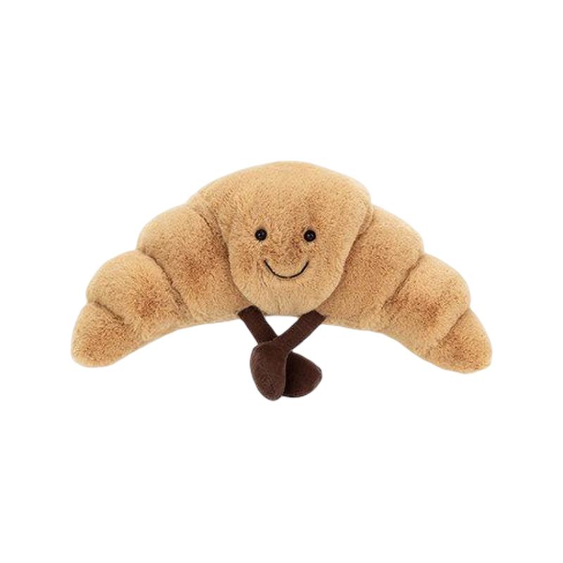 JELLYCAT Серия 'Веселая Еда' Круассан Милая Кукла Плюшевая Кукла Высота 7 см