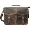 New Classic Genuine Buffalo Leather Bag - Handcrafted Vintage Designer Shoulder Tote Messenger Bag - Ideal for Laptops