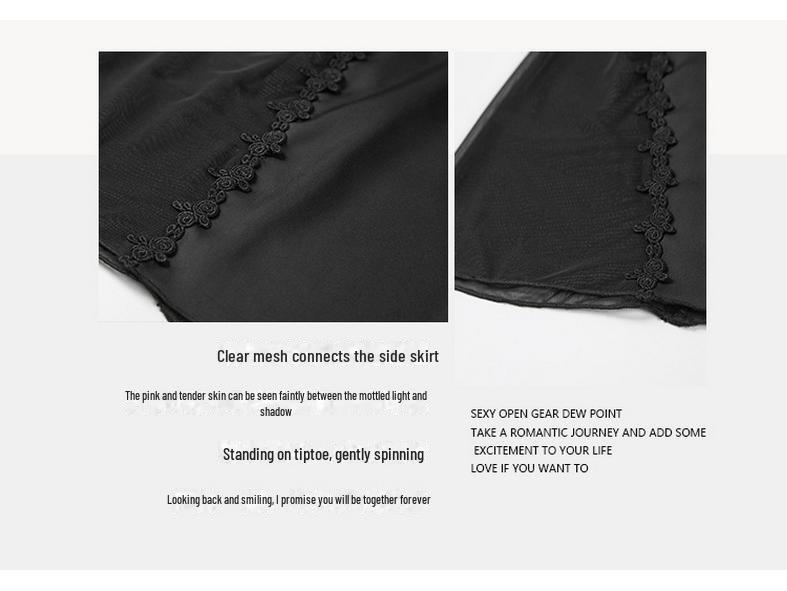 Пижамный комплект Guiruo Plus Size с нагрудными накладками и поддерживающими ремнями - Включает ночную рубашку и уютный халат