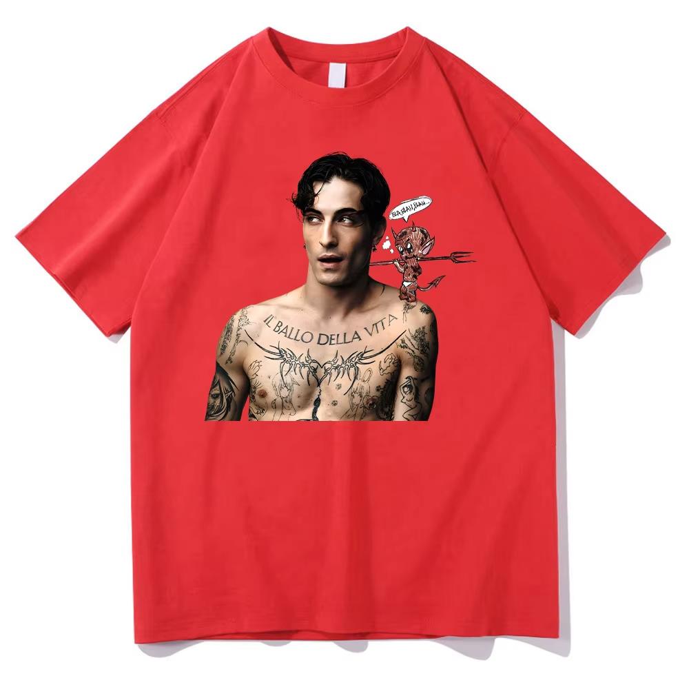 Футболки Damiano David VOICES Damiano David 2025 Мужская Женская Одежда Харадзюку Высокое Качество Топы Хлопковые Футболки Трендовые Футболки