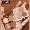 Brilliant Gem Four -color Eye Shadow Pearly Matte Matte Removal of Makeup Color Makeup Eye Shadow Plate