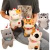 Adorable Japan Bring Cat Plush Toys Stuffed British Shorthair Grey White Orange Ragdoll Pussy Kitten Doll Table Accompany Toys