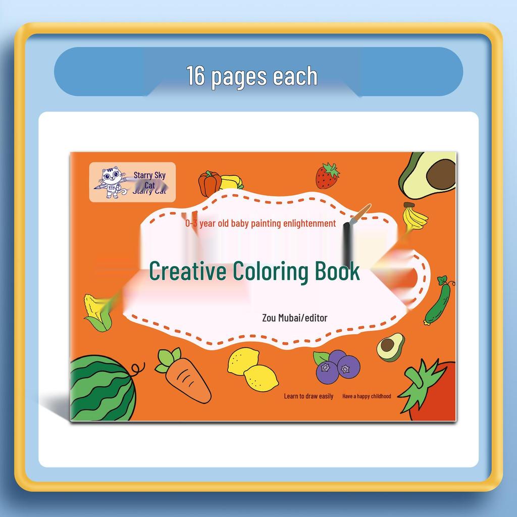 Handmade Toddler Doodle & Coloring Book: Early Education Art and Painting Adventures