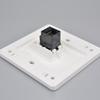 Female To Female CAT6 Gigabit Dual-Pass Network Wall Plug RJ45 LAN Faceplate Internet Straight Plug Outlet 86x86mm