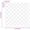Lantern Tile 10 pcs Grey 27 x 27 cm Polyurethane and PET