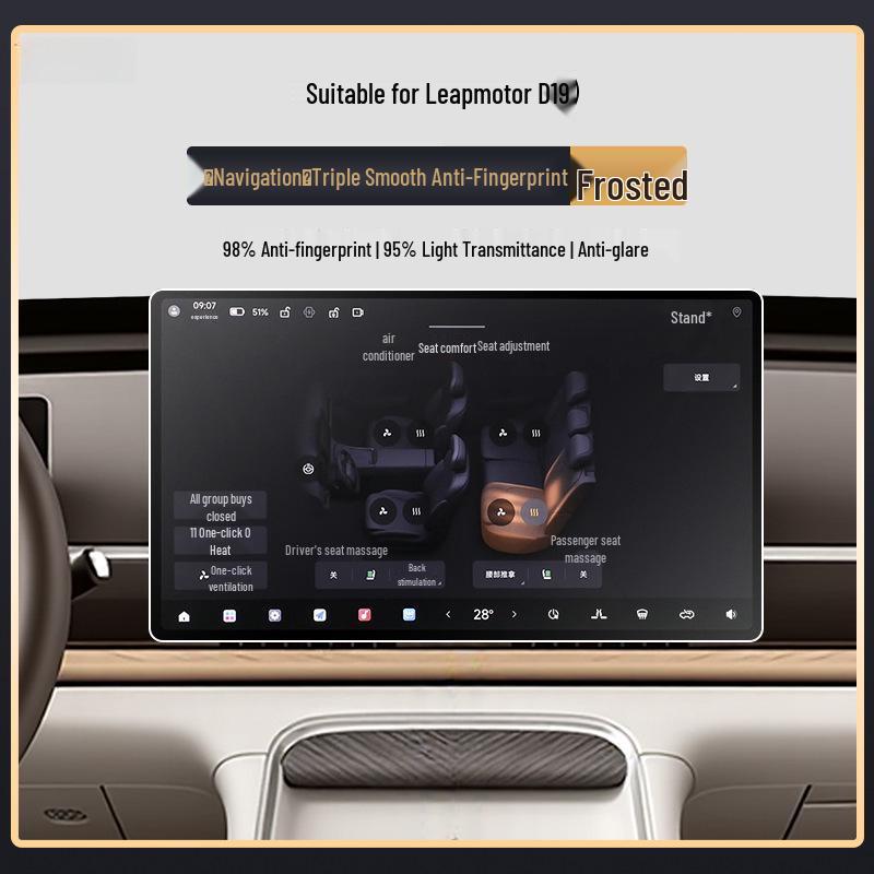 Закаленное защитное стекло Leapmotor D19 - Аксессуар для интерьера автомобиля