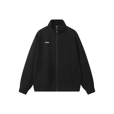 Li Ning Однотонная Минималистичная Студенческая Стиль Логотип Бег Спорт Отдых Толстовка с Капюшоном на Молнии с Длинным Рукавом Унисекс AFDL226-1