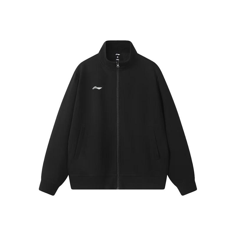 Li Ning Однотонная Минималистичная Студенческая Стиль Логотип Бег Спорт Отдых Толстовка с Капюшоном на Молнии с Длинным Рукавом Унисекс AFDL226-1