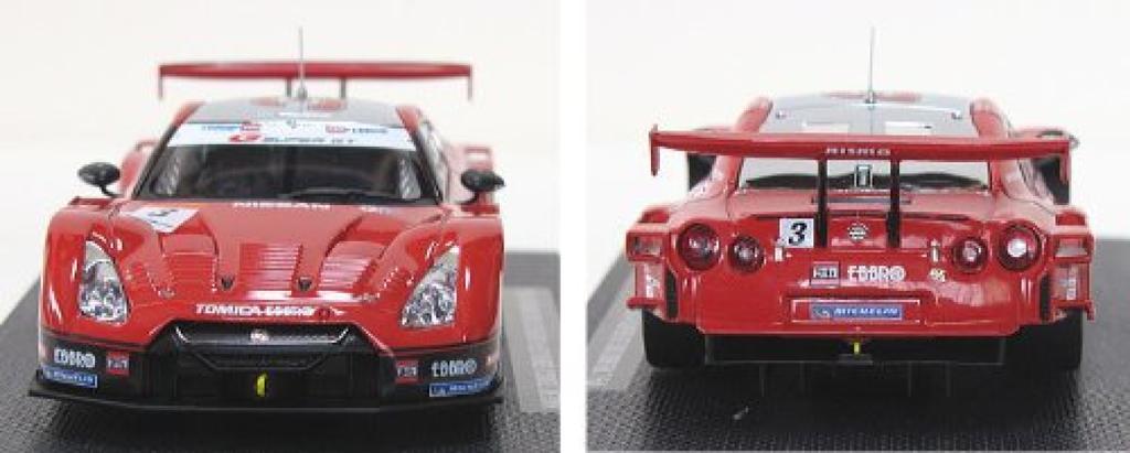 Ebro scale Hasemi Tomica Ebro Super GT500 2009 Round 7 Fuji Finished Model 1/43 GT-R (44235)