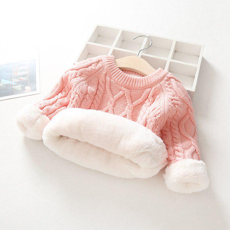 YUBAOBEI Baby Winter Children Toddler Sweater Thick Warm Baby Boy Girls Sweater Winter Knitwear Pullo
