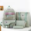 Комплект из четырех школьных ранцев, женский рюкзак большой вместимости для кампуса, студенческий дорожный рюкзак