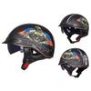 Ретро Шлемы Для Мотоцикла Capacete De Moto Шлем Винтажный Уличный Туристический Скутер Половинчатый Шлем Встроенный Визор Сертификация DOT