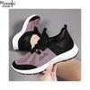 Fashion Women's Summer New Breathable Single Shoes Edition Mesh Shoes Knitted Soft Soled Running Fashionable Versatile Sports Shoes