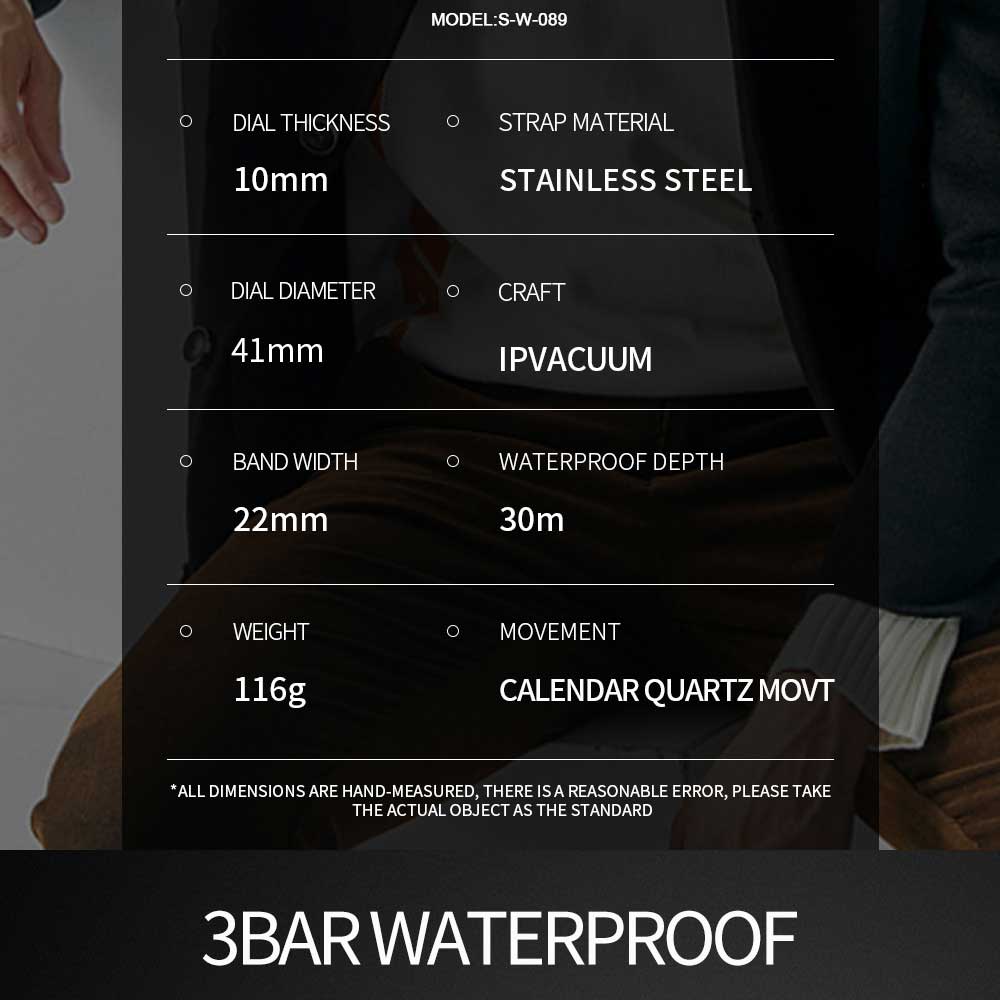VA VA VOOM Men Watches Fashion Top Brand Luxury White Square Waterproof Quartz Wristwatch Stainless Steel Date Clock Mens Casual Business Watch