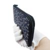 Inden Long Wallet Bundle A Zipper Deerskin Navy x White Lacquer Dragonfly Pattern [Indenya] L-shaped 2315-14-008