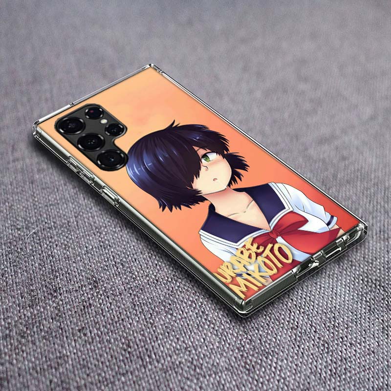 Чехол для телефона Urabe Mikoto для Samsung Galaxy S24 S23 S21 S20 FE S22 S26 Ultra S25 Edge S10 Plus Прозрачный ТПУ Чехол Оболочка Coque S
