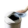 Nakahiro Автоматическое мусорное ведро 45 л Пыль Автоматическое мусорное ведро Боковое Максимум 49 л Банка, Стильное, (45 литров), Коробка, Открыть/Закрыть Банку, Открытие, Датчик, (белый)
