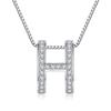 Geometric Necklace Pendant Beautiful Stylish Shiny H Shape Design Necklace Pendant Jewelry
