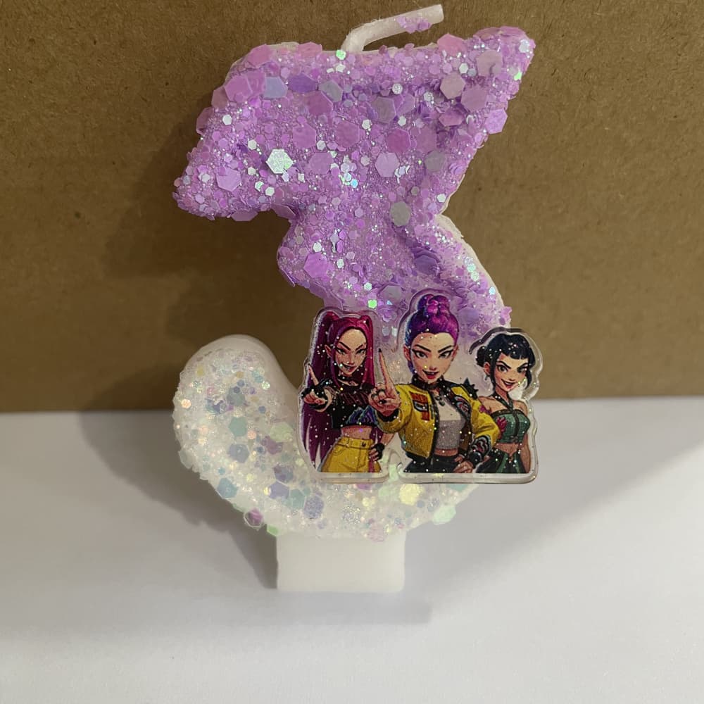 K-pop Свеча с темой Истребителей демонов 3D Цифра 0-9 Украшение для детского торта на день рождения Вечеринка в стиле аниме Аксессуары Подарки