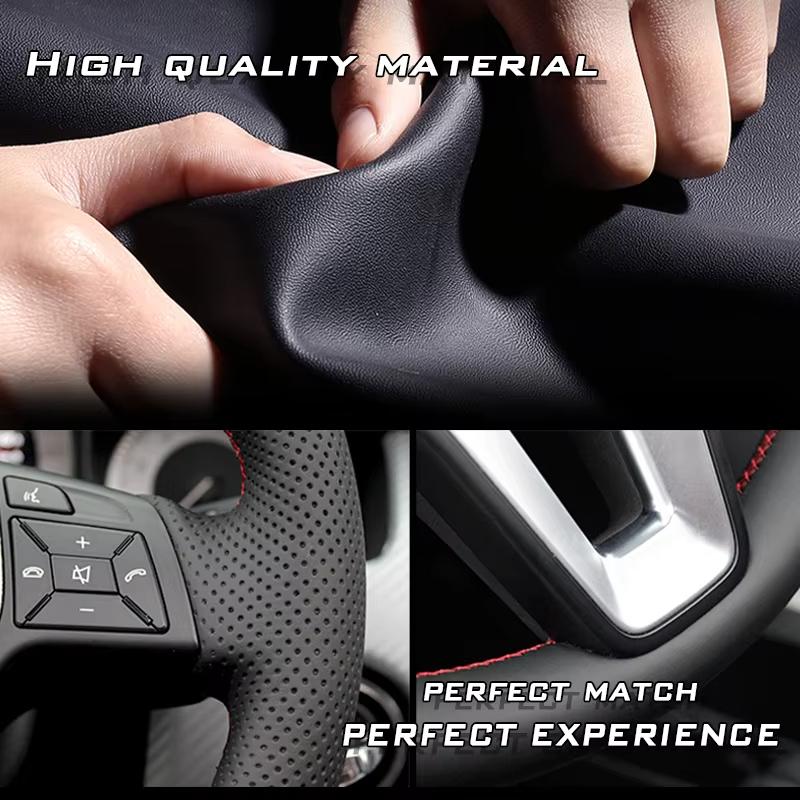 VZH5 Car Steering Wheel Cover Anti-slip Artificial Leather For Honda Fit City Jazz 2014 2015 HRV HR-V 2016 Vezel Car Accessories