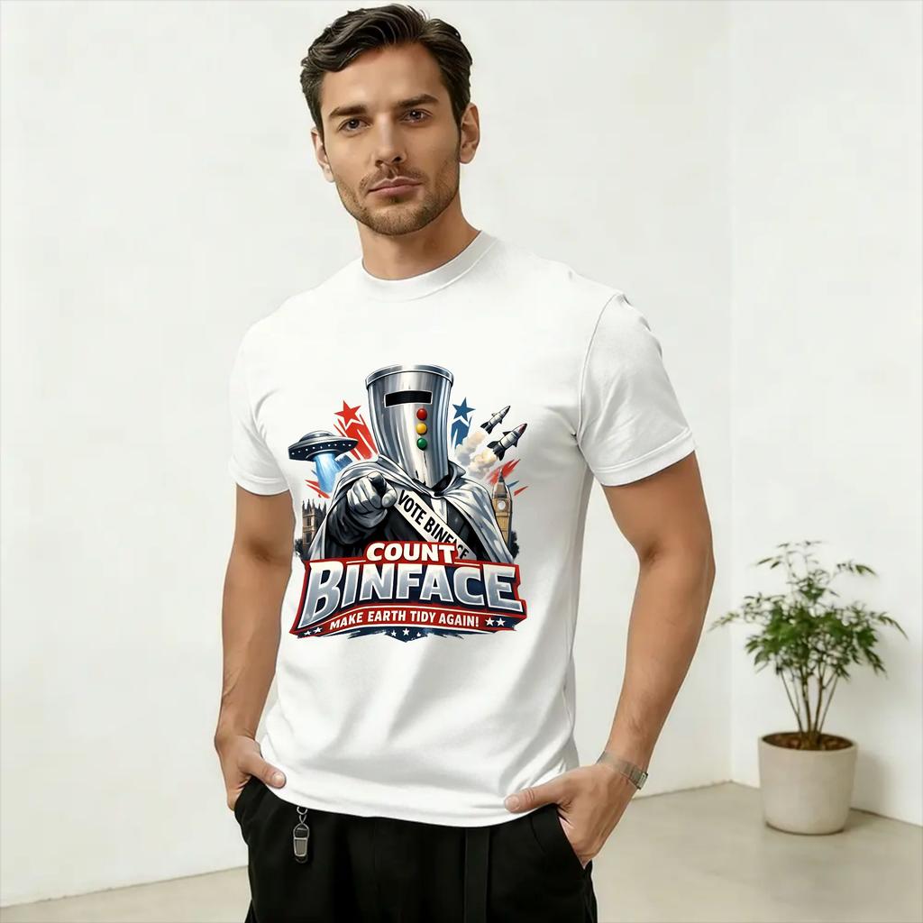 Oversized T Shirt Summer Count Binface Sigma IX Leisure T Shirts Cotton Tee Shirt for Unisexs Aesthetic Pattern Short Sleeve Tops