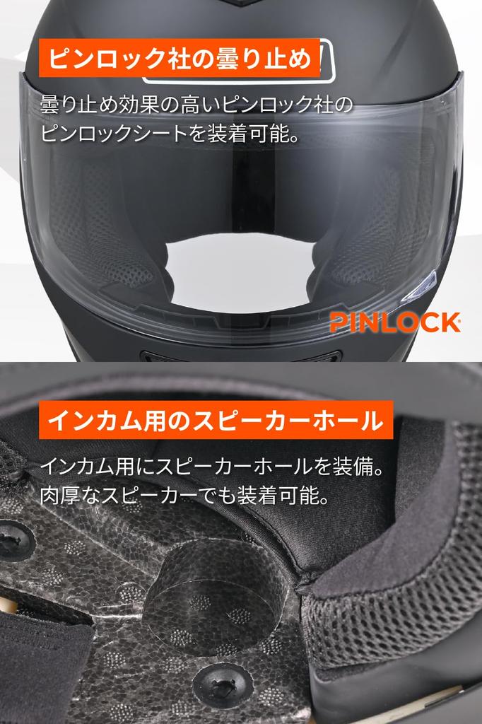 Daytona Motorcycle SG Pinlock Sheet Speaker Matte Size M 46522 DN-003NM Full-Face Helmet, Standard, ABS+PC, Included, Holes, Black, (57-58cm),
