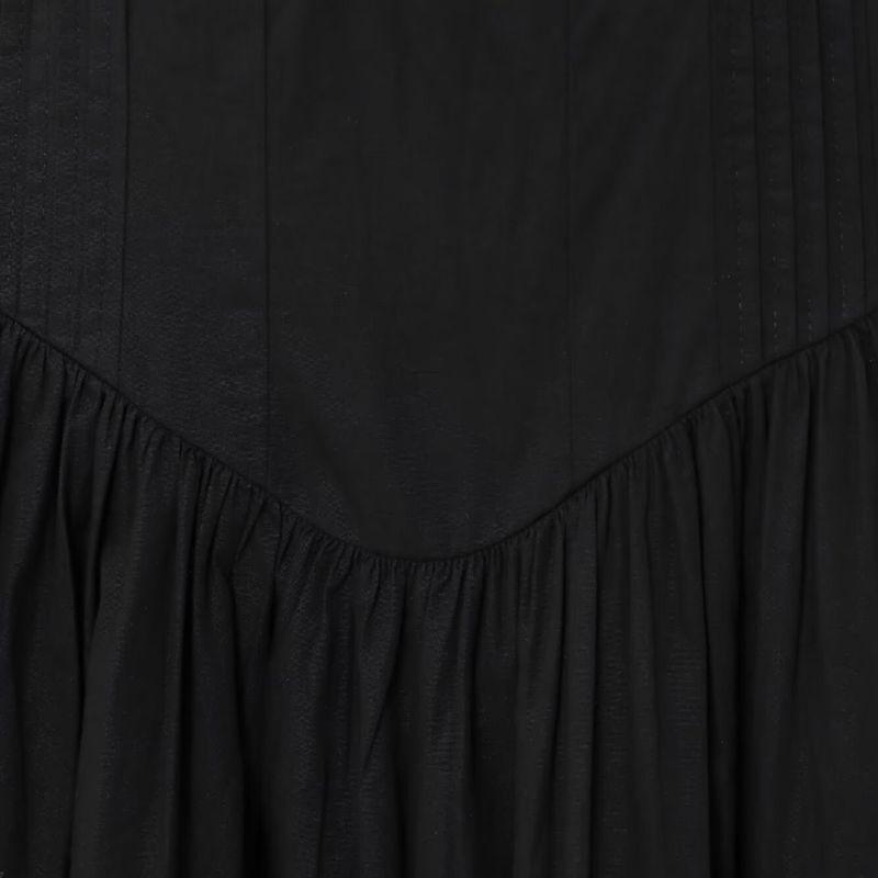 Kaslead New Women Clothes Western Style Fashion Simple Lace Poplin Short Dress 5107304