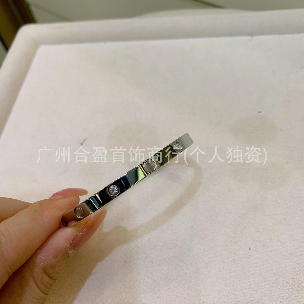 V Gold CNC Высокая Версия Браслет Любовь Узкая Средняя Широкая Версия Новый Женский Толстый Покрытый 18K Розовым Золотом Браслет для Пары