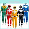 Power Rangers Costume Kids Adult Cosplay Fancy Dress Party Jumpsuit Superhero