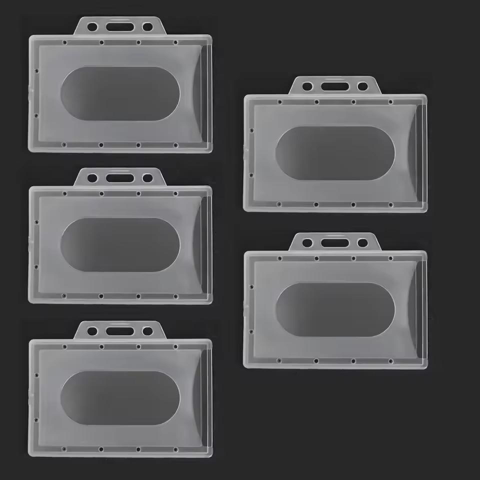 20/10/5/1 шт. Прозрачный матовый держатель для ID-карты, бейджа с именем, премиальный прозрачный пластиковый рукав для карты для защиты карты медперсонала