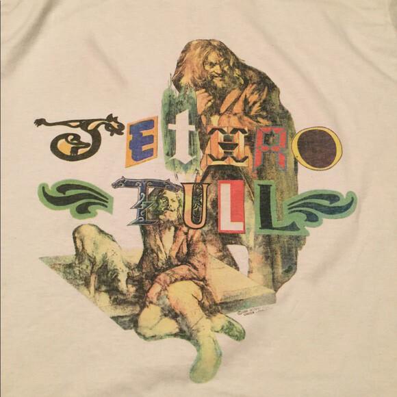 Винтажная мужская хлопковая белая футболка Jethro Tull 1989 года S-2XL E265 Унисекс