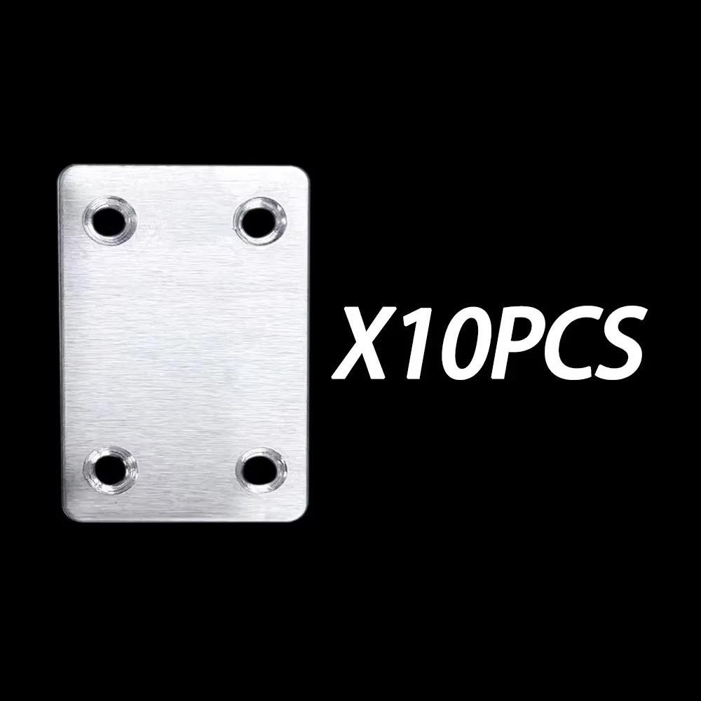 10 шт. Угловой кронштейн из нержавеющей стали Прямые мебельные крепежи Соединители для деревянных досок