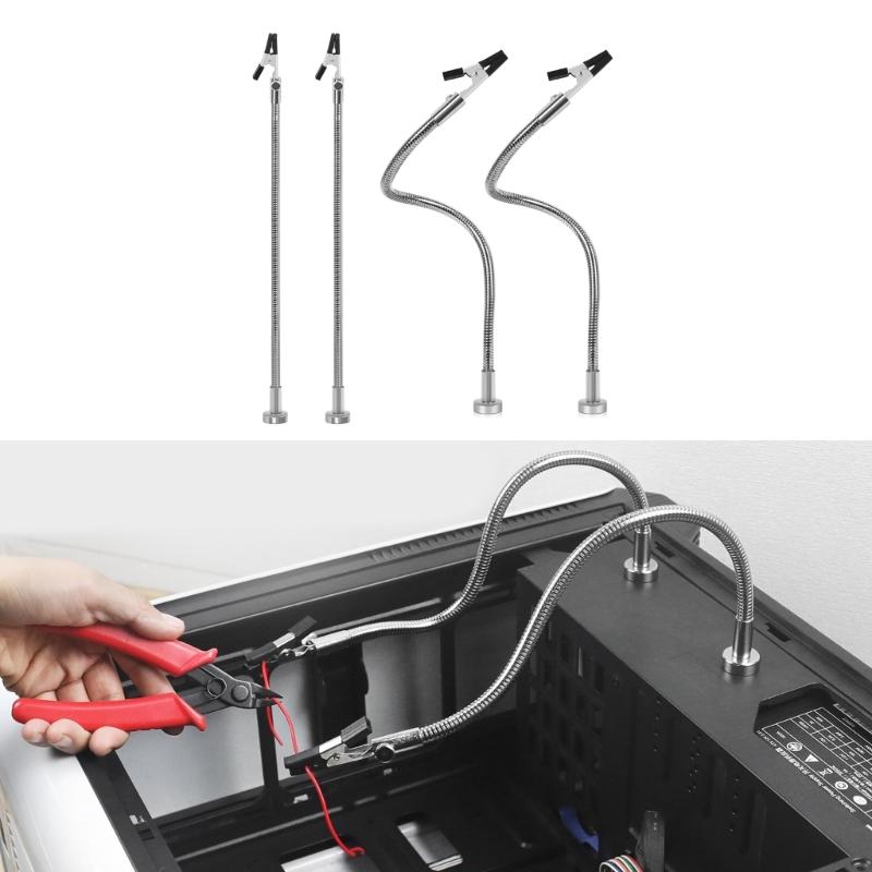 2/4 шт. Магнитные зажимы для электронных плат, паяльник, держатель печатной платы, гибкие металлические ручки, руки помощи