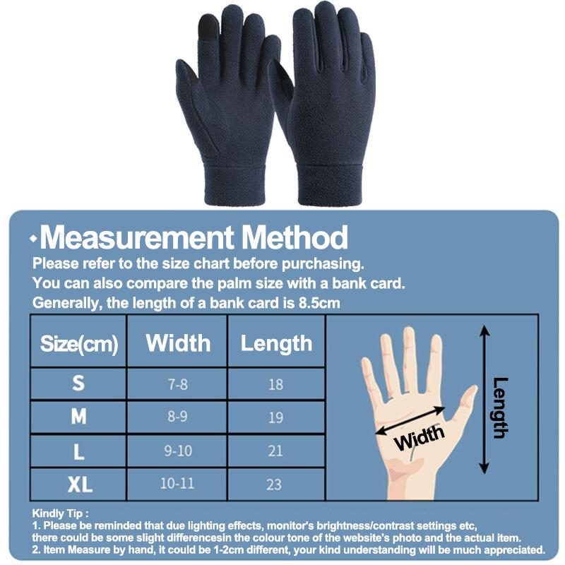 Зимние теплые перчатки из полар-флиса для холодной погоды, для езды, лыжные перчатки, с сенсорным экраном, женские и мужские, термоперчатки для бега, пеших прогулок