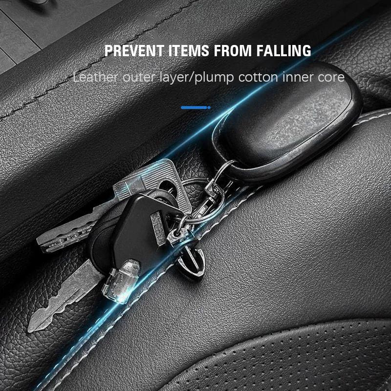 WDM2 2Pcs Car Seat Gap Filler Strip Soft Pads Leather Car Styling Spacer For Honda Civic Accord Fit Jazz Pilot CRV Odyssey Passport