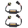 2Pcs LED Headlight Decoder Anti Flickering Harness Error Resistor Canceller Capacitor Canbus Decoder for Vehicle with