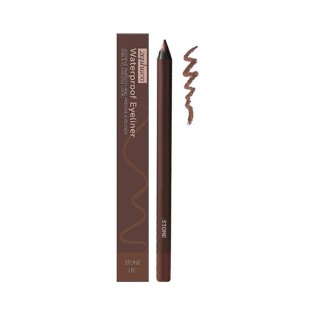 Waterproof Stone Brown Eyeliner Pen Long-Lasting, Smudge-Proof, Natural Finish, Easy to Apply, Sweat & Oil Resistant for Flawless All-Day Eye Definit