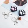 Креативный 3D Милый Мягкий Резиновый Брелок-Лапка Кошки с Колокольчиком - Кольцо-Подвеска для Автомобиля