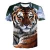 Мужская футболка, летняя спортивная одежда, винтажные топы с 3D животными, мужская уличная одежда, футболки с рисунком тигра и волка