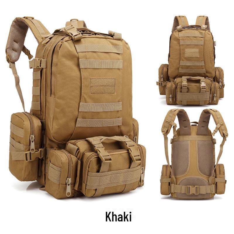 Мужской тактический камуфляжный рюкзак: Ткань Оксфорд, большая вместимость, многофункциональность для походов, альпинизма, путешествий и активного отдыха.