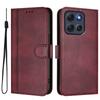For Motorola Moto G86 5G Cases Wallet Stand Retro Texture Leather Phone Cover with Lanyard