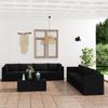Day and Night - Day and Night Garden Furniture Set 9 Pieces and Black Synthetic Rattan Cushions