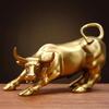 Сплавная скульптура быка с Уолл-стрит, офисный интерьер, настольные фэн-шуй талисманы на удачу, скандинавский домашний декор, фигурка животного