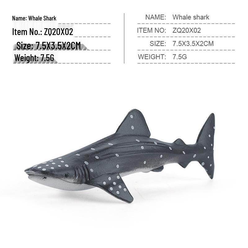 Children's Marine Animal Model Set: Mini Whale, Shark, Dolphin, Turtle, Sea Lion