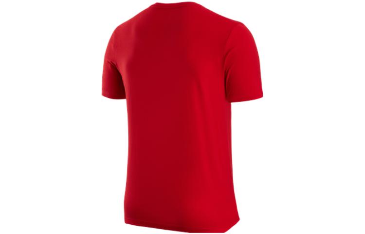 Nike T Shirts Men's Red Crew Neck Moderate Straight Fit DR6556-657