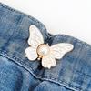 Утягивающие пояса для брюк, пуговицы-бабочки, цветки, не требующие шитья, булавки, регулируемая пряжка для талии, удлинитель для брюк, зажим для талии для свободных джинсов, юбок