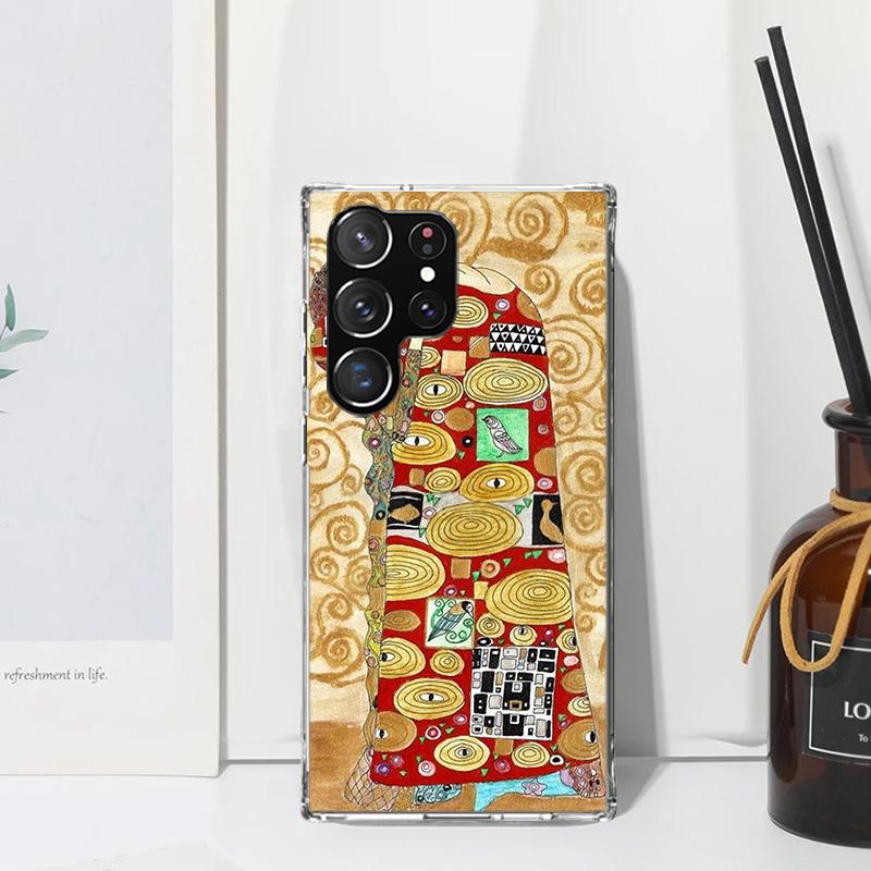 Чехол для телефона 'Поцелуй' Густава Климта Для Samsung Galaxy S26 S25 Edge S24 FE S23 S22 Ultra S21 Plus S20 + Художественные Fundas Задняя крышка